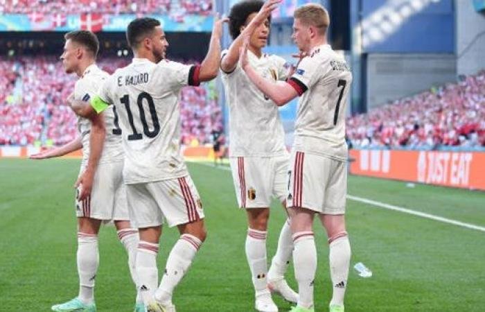 منتخب بلجيكا يتأهل لدور الـ16 بانتصار مثير على الدنمارك يورو 2020
